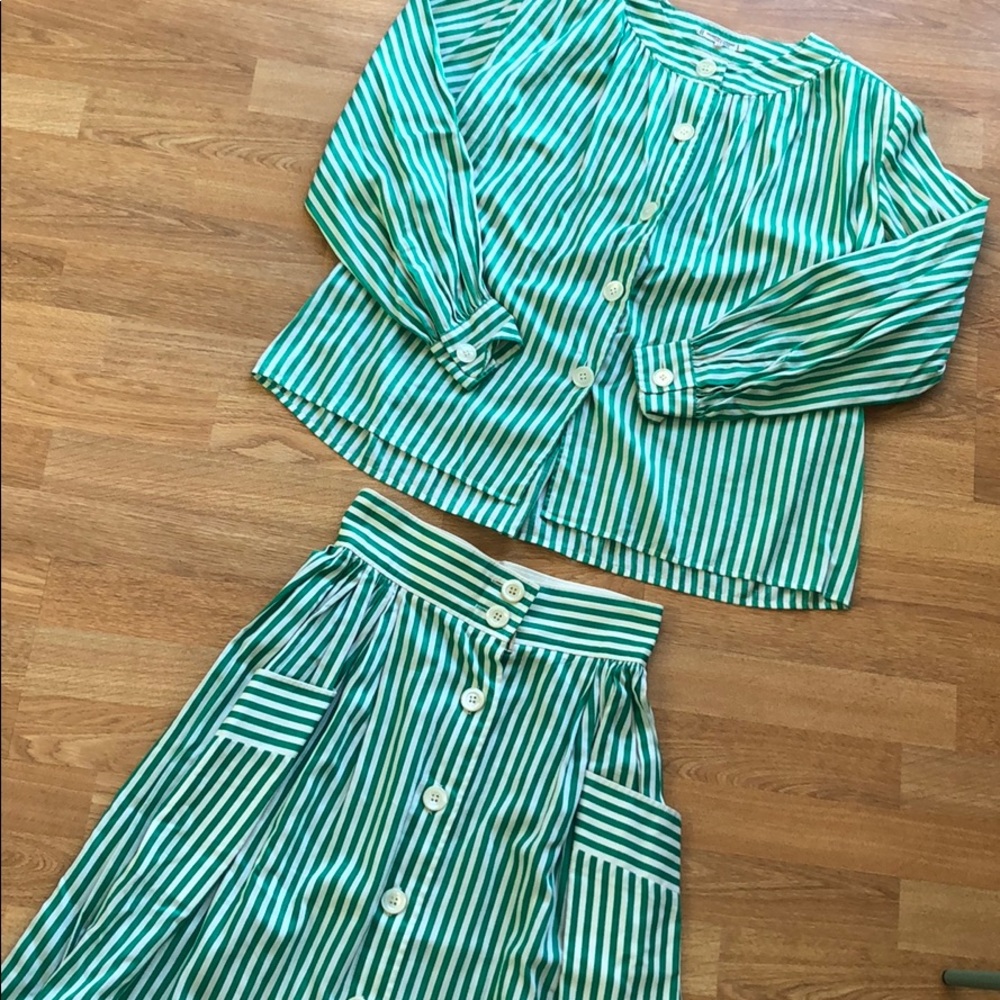Saint Laurent Rive Gauche Vintage Two Piece Outfit